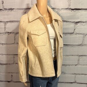 NWOT Avec Les Filles Relaxed Zip Front Jacket Size Small